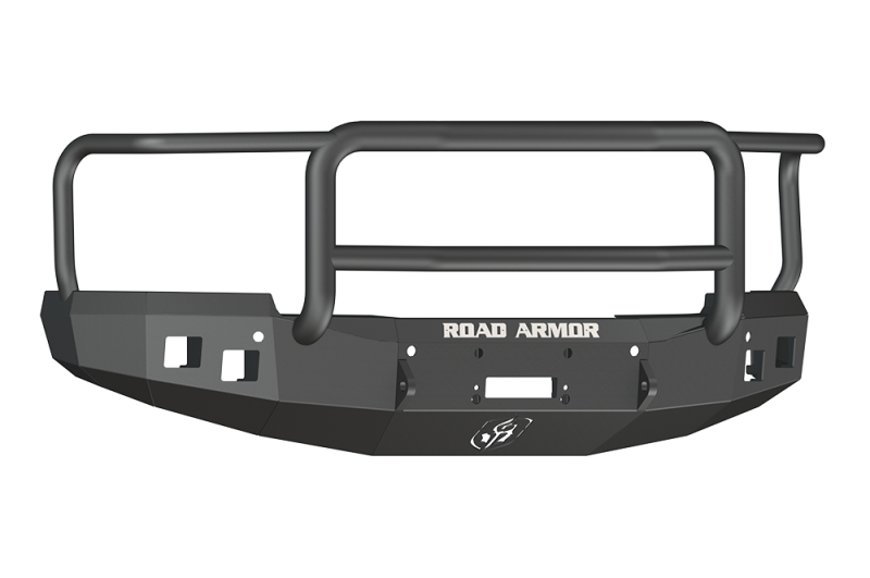 Chevrolet 1500 Front Bumper - Road Armor - Stealth Winch Bumper w/Lonestar Guard - Textured Black - `14-`15
